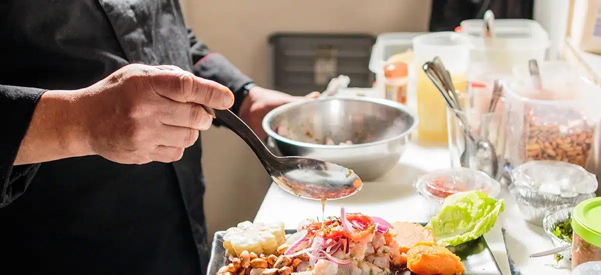 Ceviche listo para servir